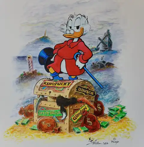 Duckifisert Friedrich's "Wanderer above the Sea of Fog"